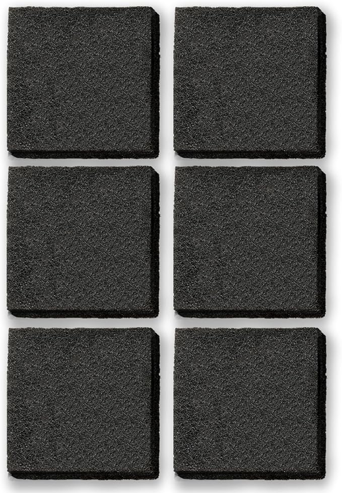 6 Pack 4151750 554358 Trash Compactor Charcoal Air Filter Replacement for Whirlpool/KitchenAid/Maytag/Jenn-Air/Amana/Inglis/Magic Chef Trash Compactor