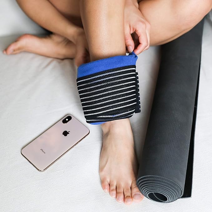 Ice Packs for Injuries Reusable (3-Piece Set) – Hot and Cold Ice Pack Therapy Gel Wrap Support – Supports Recovery, Joint and Muscle Pain – Knees, Back & More (3 Piece Set - Classic)-FlexoryFit