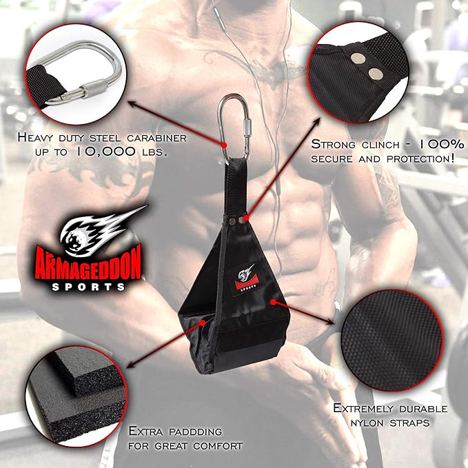Premium Ab Slings Straps - Rip-Resistant Heavy Duty Pair for Pull Up Bar Hanging Leg Raiser Fitness - Ab Exercise Equipment, Superb Arm Padding for Abdominal Training Workout Equipment-FlexoryFit