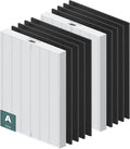 115115 HEPA Replacement Filter A for Winix PlasmaWave Air Purifier C535 5300 5300-2 6300 6300-2 P300 C909 9800, 2 x True HEPA Size 21 Filter + 8 x Activated Carbon Pre-Filters