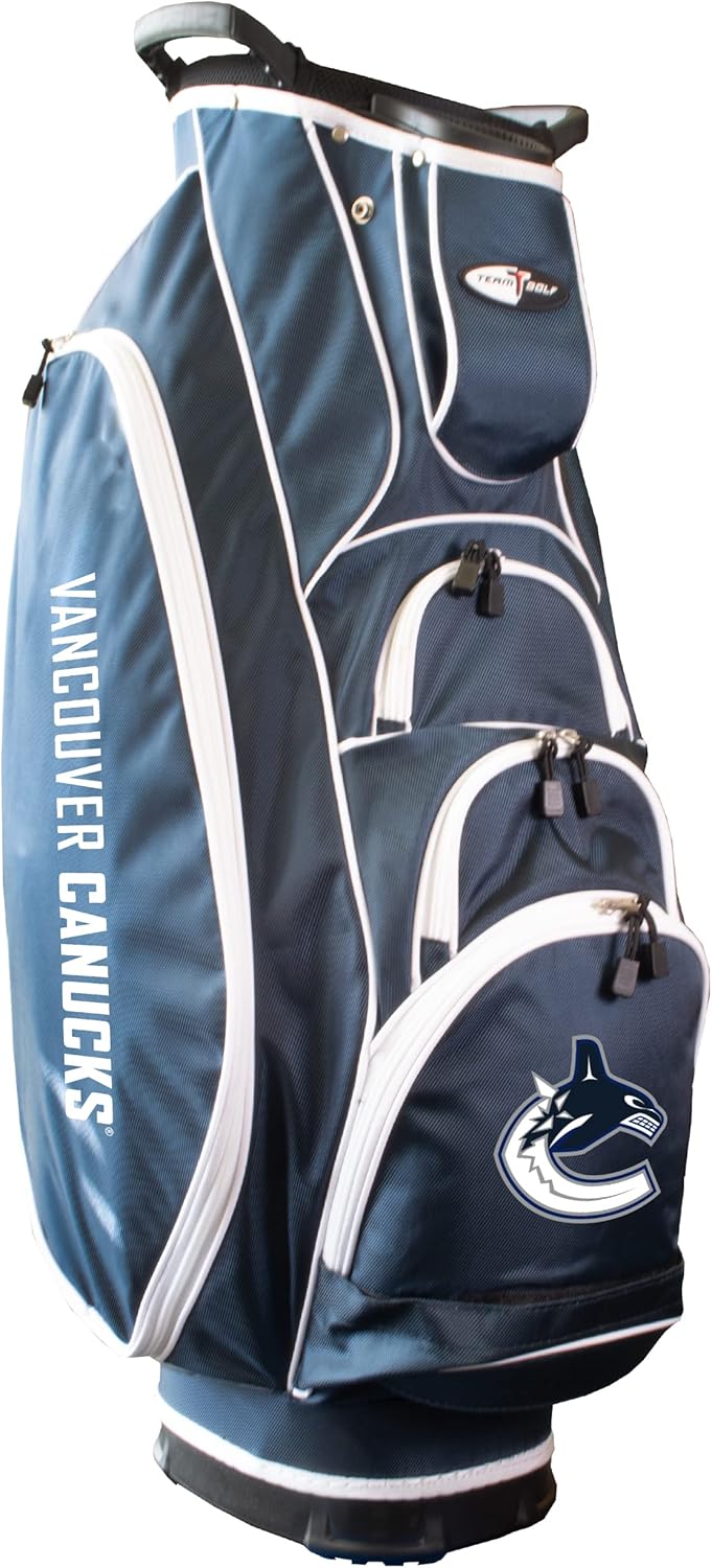 Lightweight, 10-Way Club Divider, Spring Action Stand, Insulated Cooler Pocket, Hook-and-Loop Fastener Glove and Umbrella Holder & Lift Assist Handles