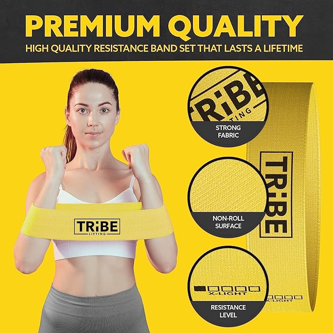 Fabric Resistance Bands for Working Out - Booty Bands for Women and Men - Exercise Bands Resistance Bands Set - Workout Bands Resistance Bands for Legs - Fitness Bands-FlexoryFit