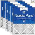 Nordic Pure 16x30x1 Pleated MERV 12 Air Filters 6 Pack by NordicPure