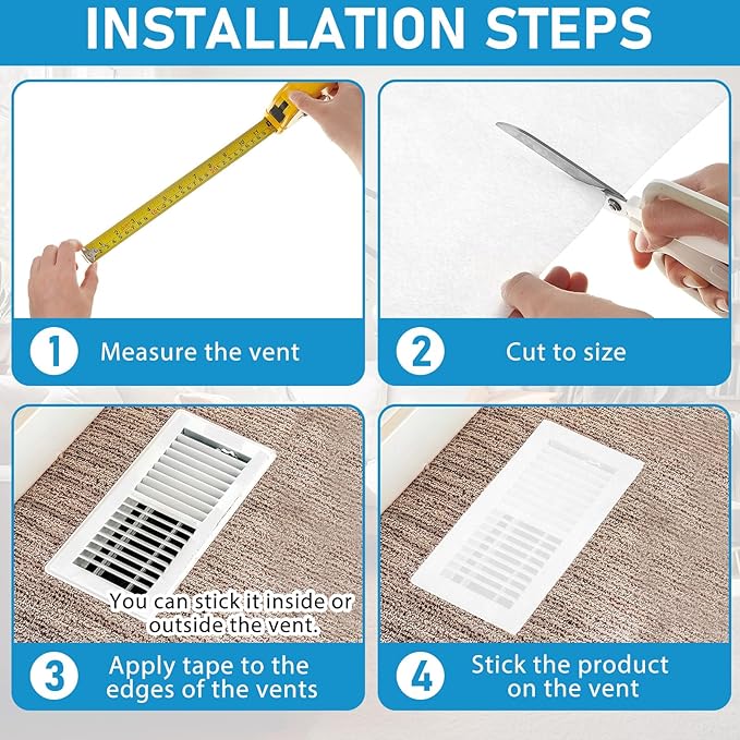 Pangda Merv 13 Filter Material, 30 Ft² Cut to Fit Air Vent Filters for Clean Living Basic Dust and Pet Dander Pollen Mold Bacteria Smoke for Home Ac HVAC, Efficiency Breathable DIY Design