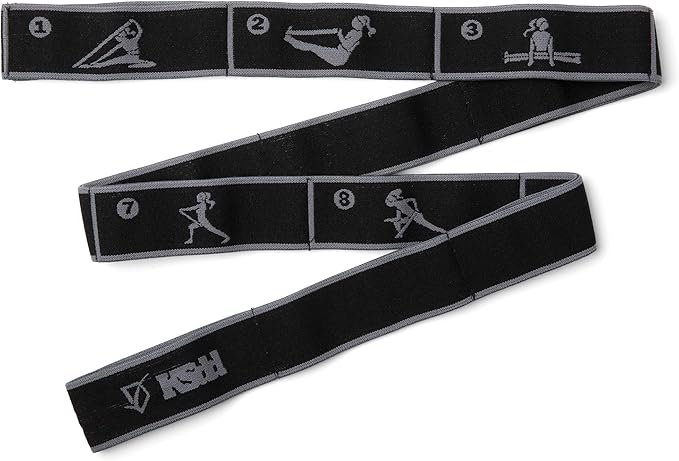 Elastic Yoga Strap with 11 Loops – Premium Stretch Band for Flexibility, Physical Therapy, Pilates, Leg & Full-Body Exercises – Non-Slip Fabric Resistance Band for Mobility & Strength Training-FlexoryFit