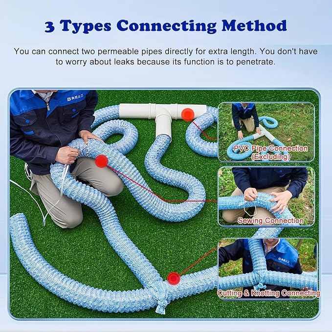 French Drain Pipe for Lawn, L 90ft) - Image 2
