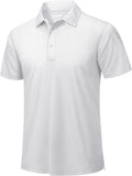 TACVASEN Mens Golf Shirt Dry Fit Mens Polo Shirts Short Sleeve Performance Golf Polos for Men with Collar Work Shirts