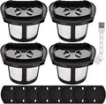 4 Pack 2390A Filter Replacement for Bissell Pet Hair Eraser Filter Hand Model 2390 2389 23903 2284W 2579 Handheld Vacuum, Compare to Parts # 1614212 1614203 1614204, 4 Mesh Filters 8 Foam Filters
