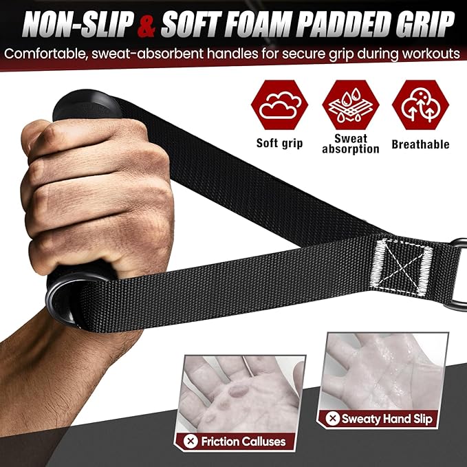 HPYGN Resistance Bands, Exercise Bands for Working Out, Workout Bands Men, Fitness Band with Handle, Door Anchor, Home Gym Equipment for Musle Training, Physical Therapy, Strength Training, Shape Body-FlexoryFit