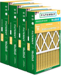 Filterbuy 16x25x5 Air Filter MERV 11 (MPR 1200) Allergen Defense (4-Pack), Pleated HVAC AC Furnace Filters for Honeywell FC100A1029, Lennox X6670, Carrier, & More (Actual Size: 15.75 x 24.75 x 4.38)