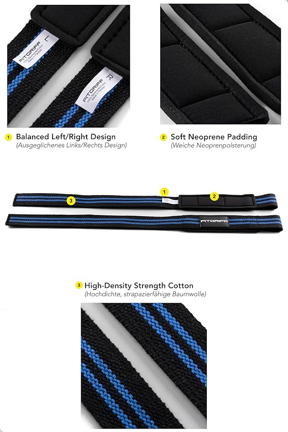 Fitgriff® Lifting Straps & Wrist Wraps (Bundle) Superior Support for Weightlifting & Gym Workouts - for Men and Women-FlexoryFit