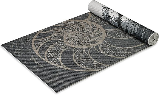 Gaiam Yoga Mat - Premium 6mm Print Reversible Extra Thick Non Slip Exercise & Fitness Mat for All Types of Yoga, Pilates & Floor Workouts (68" x 24" x 6mm Thick)-FlexoryFit