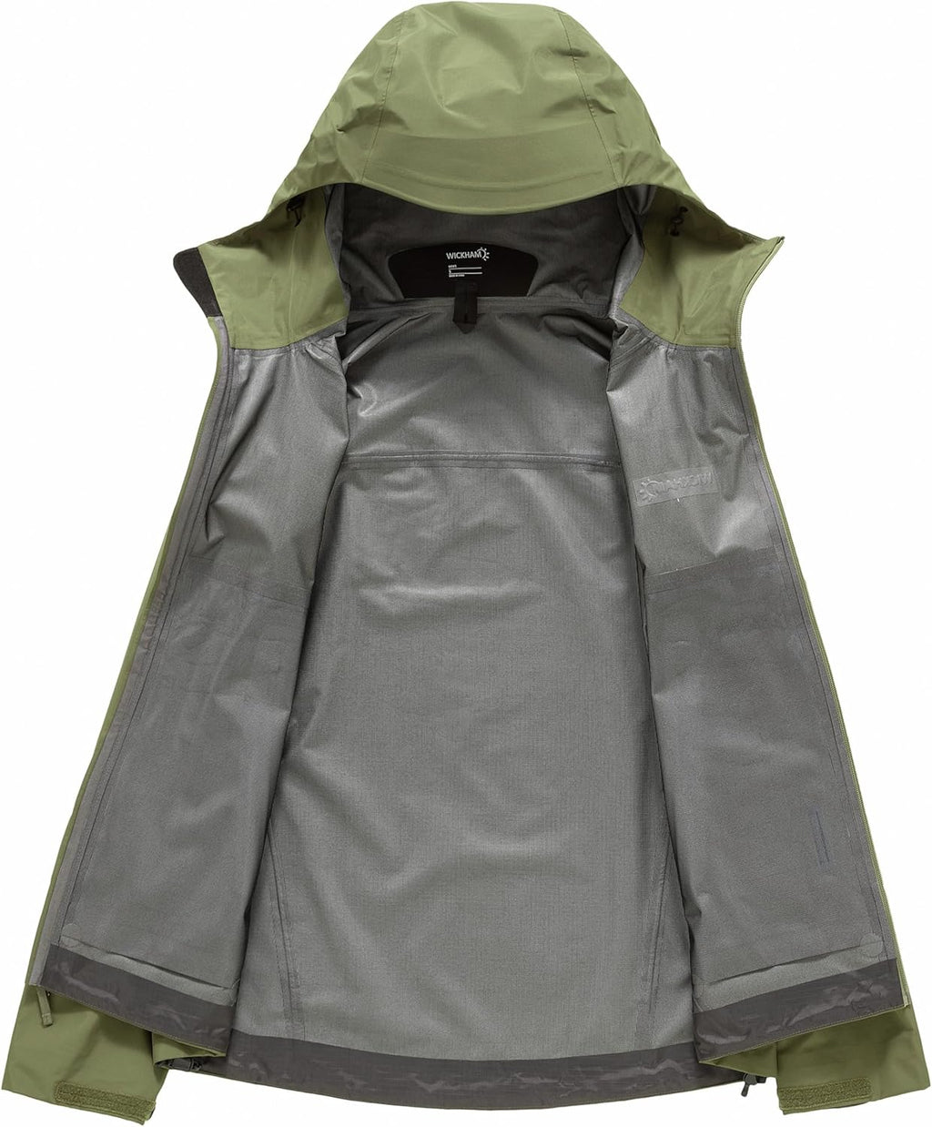 WICKHAM Men's High-performance Rain Jacket Outdoor Waterproof Windproof Coat fully Sealed Seams Shell for Expedition,Golf