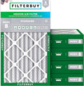 Filterbuy 16x25x4 Air Filter MERV 8 Essential Dust & Allergy Defense, by Filterbuy