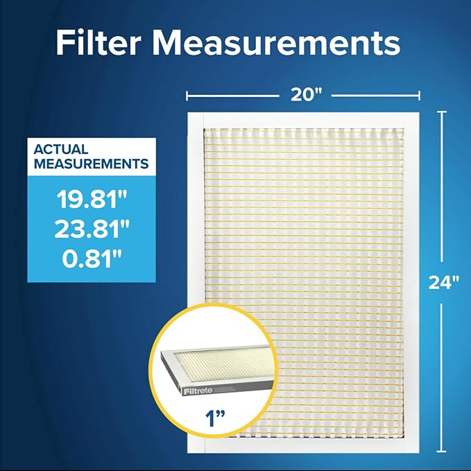 Filtrete 20x24x1 AC Furnace Air Filter, MERV 5, MPR 300, Capture Unwanted - Image 2