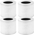 4 Pack Core Mini HEPA Filters for LEVOIT Core Mini Core Mini-P Air Purifier Replacement Filter 3-in-1 HEPA, High-Efficiency Activated Carbon, Replace Part Core Mini-RF