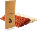 120PCS Reed Diffuser Sticks 7.5in/19CM Diffuser Reeds Replacements for Home, SPA (Orange and Natural)