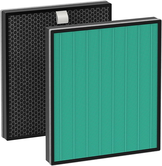Airmega 250/250S Max2 Replacement Filters (2 Pack) - Green True HEPA & Activated Carbon Filters Compatible with Coway Airmega 250, 250S, 250ART, AP-1720-FP