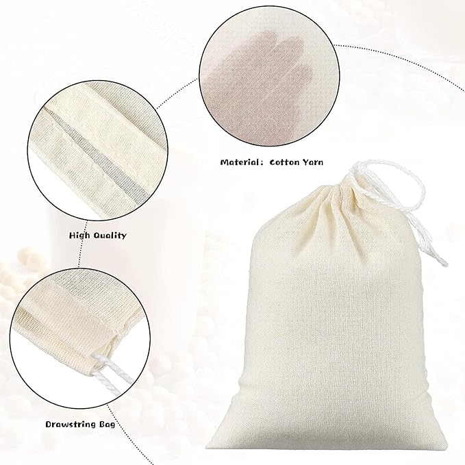 MyLifeUNIT Soup Bags, Soup Socks for Cooking, 8" x 10", Set of 10