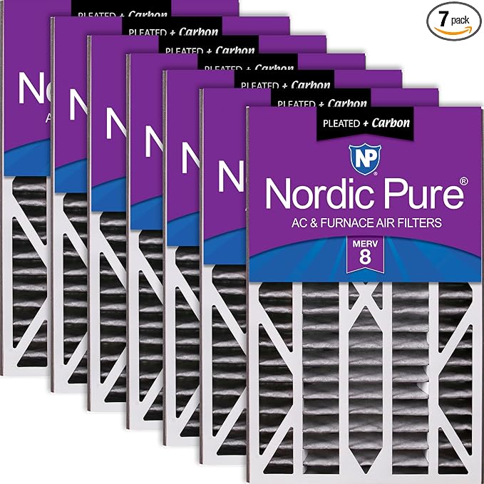 Nordic Pure 16x25x3 MERV 8 Pleated Plus Carbon Trion Bear Cub 255649-101 by NordicPure