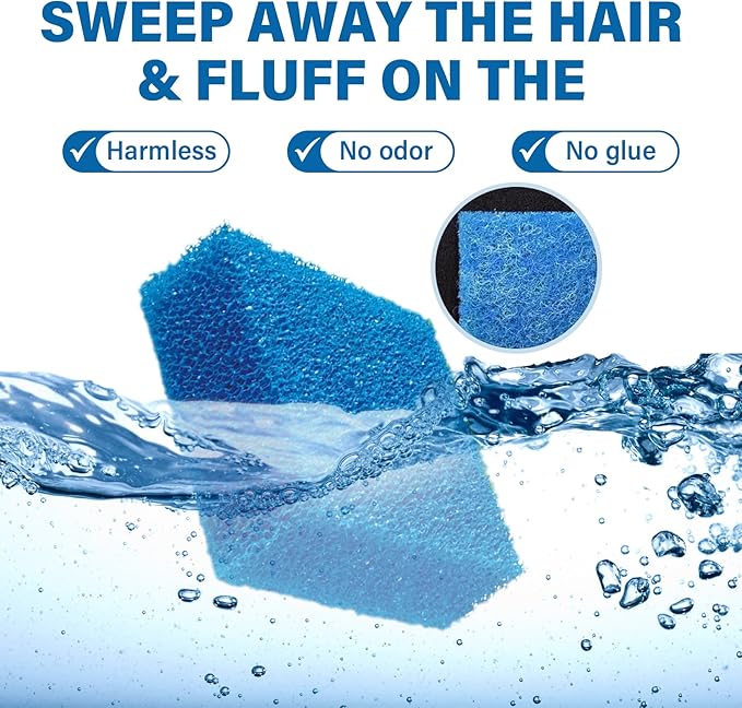 Pet Hair Remover for Laundry, Effective Laundry Pet Hair Catcher for Washer&Dryer, 6Pcs Reusable Lint Remover for Clothing Dog Cat Fur Remover, Blue