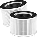 2 Pack TD-1500 Replacement Filters for Tredy TD-1500 & TD-1500BM Air Puri-fier, 4-Stage H13 Ture HEPA Filter and Activated Carbon Filtration
