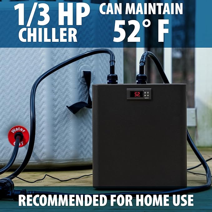 Chiller 2.0 for Ice Bath and Cold Plunges Including All Hoses and Pumps. 1/3 HP, 2/3 HP, 1 HP Models