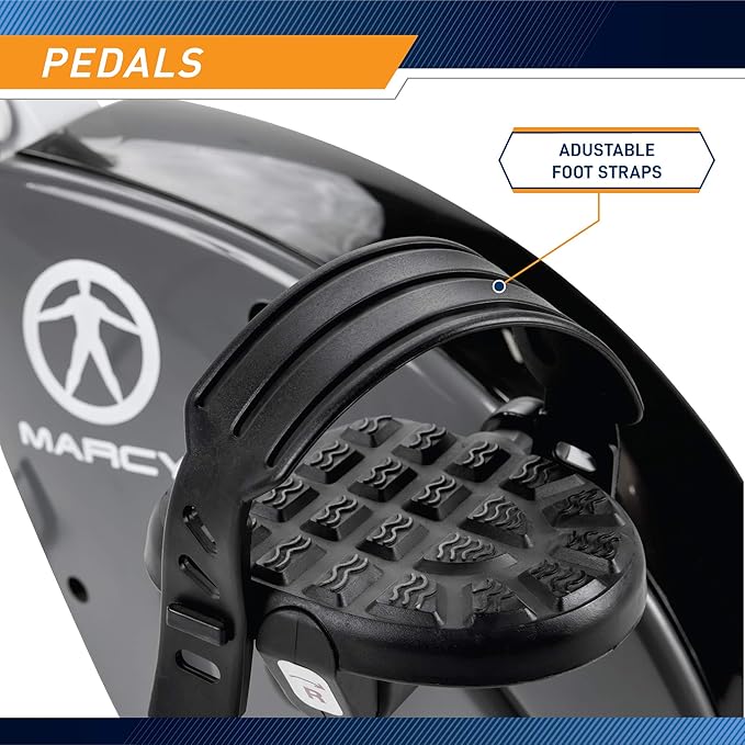 Marcy Foldable Upright Exercise Bike with Adjustable Resistance for Cardio Workout & Strength Training - Multiple Styles Available-FlexoryFit