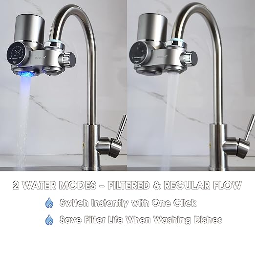 Combo Eurolife Faucet Mount Water Filter EL-LS-A13, LED Sink Water Filter - Image 5