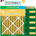 Filterbuy 20x23x4 Air Filter MERV 11 Superior Pet & Allergy Defense, by Filterbuy