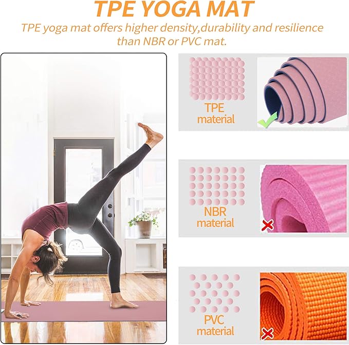 Yoga Starter Kit - 11-Piece Set with Yoga Blocks, Strap, Ball, Mat, Carrying Strap, Net Bag, Cooling Towel-FlexoryFit