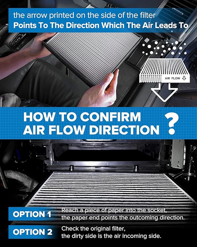 PHILTOP Cabin Air Filter, Replacement for CF11819, Sonata 2011-2015, Optima 2011-2015, Equinox 2010-2017, Santa Fe(Sport/XL), Terrain, Vue, Sedona, Premium Cabin Filter with Activated Carbon Filter