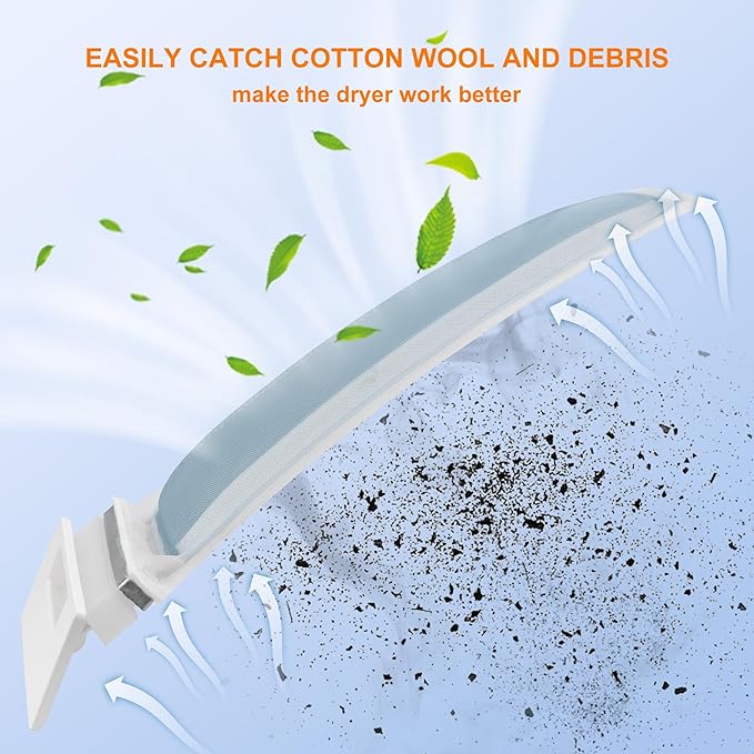 W10717210 W11607443 Dryer Lint Screen Filter Replacement Compatible for Whir.lpool/Ken.more/May.tag etc Replaces WPW10717210,AP6023930,8557882,PS11757278,8559787,W10641634,8558463,8558459 by MIFLUS