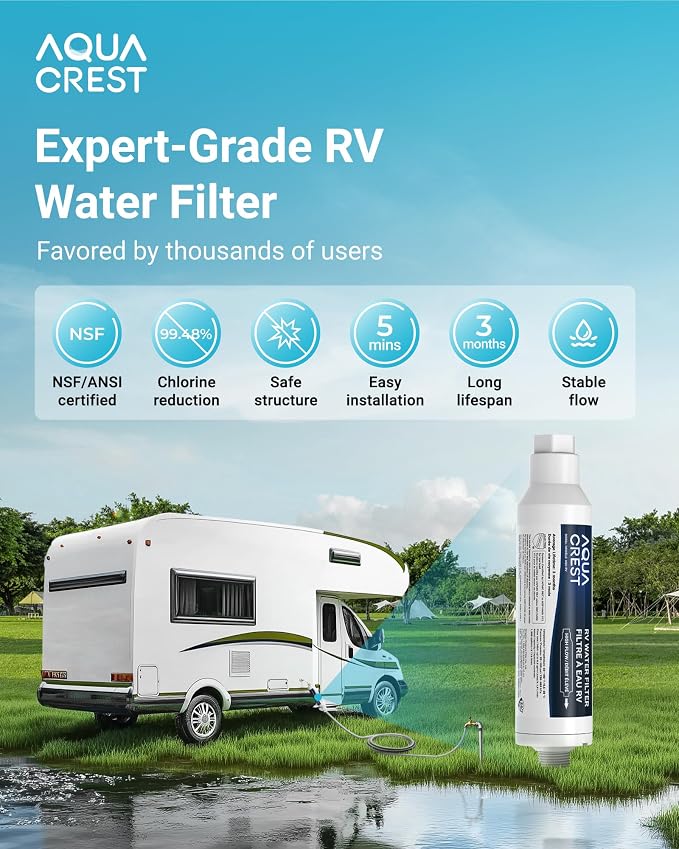 AQUA CREST RV Water Filter, RV Inline Water Filter - Image 2