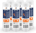 Aquaboon 5 Micron 10 x 2.5 Grooved Sediment Water Filter Replacement for Whole House Filter Cartridge Compatible with AP110, WHKF-GD05, CFS110, 6-Pack
