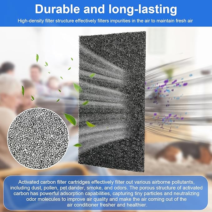 ARC-14S Activated Carbon Filter Cartridge Replacement for Whynter Portable Air Conditioners, Compatible with ARC-CF-14S,ARC-14SH,ARC-141BG and ARC-143MX Models -2 Pcs