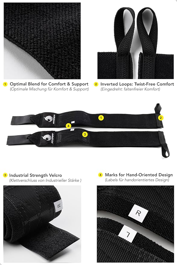 Fitgriff® Lifting Straps & Wrist Wraps (Bundle) Superior Support for Weightlifting & Gym Workouts - for Men and Women-FlexoryFit