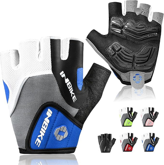 INBIKE 5mm Padded Half Finger Bike Bicycle Cycling Gloves-FlexoryFit