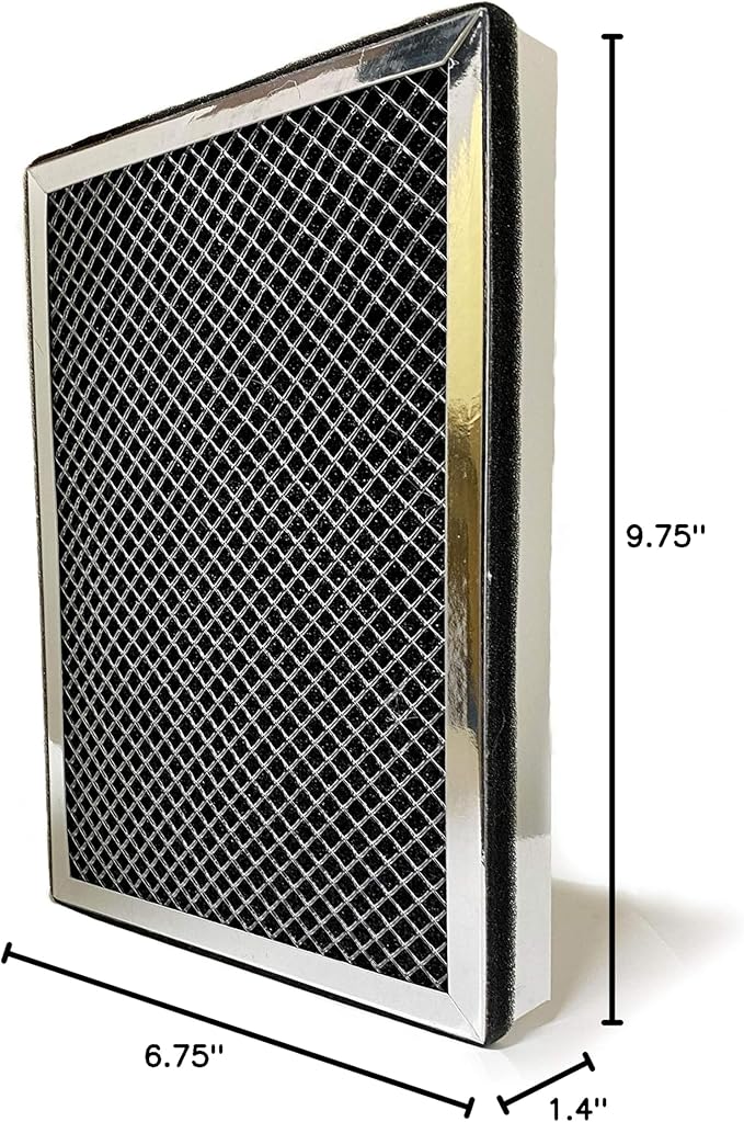 Nispira 3-in-1 True HEPA Activated Carbon Filter Replacement For MA#25 Air Purifier Part MA#25R | Remove Smoke, Dust, Pollen | Size 9.75 x 6.75 x 1.40 Inches | 6 Packs