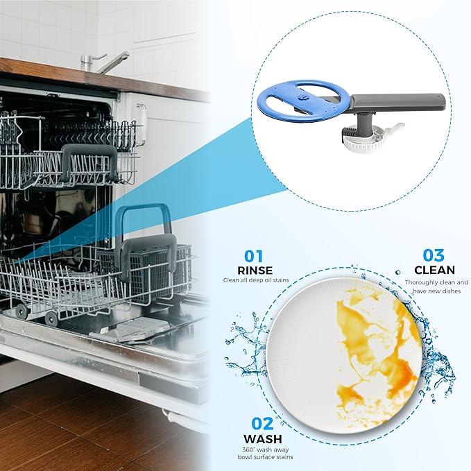 Romalon Upgraded 5304507158 Dishwasher Spray Arm Assembly with 5304518968 154252701 Assembly Fit for Frigidaire Dishwasher Replaces 5304498139 154821902 Ap6036393