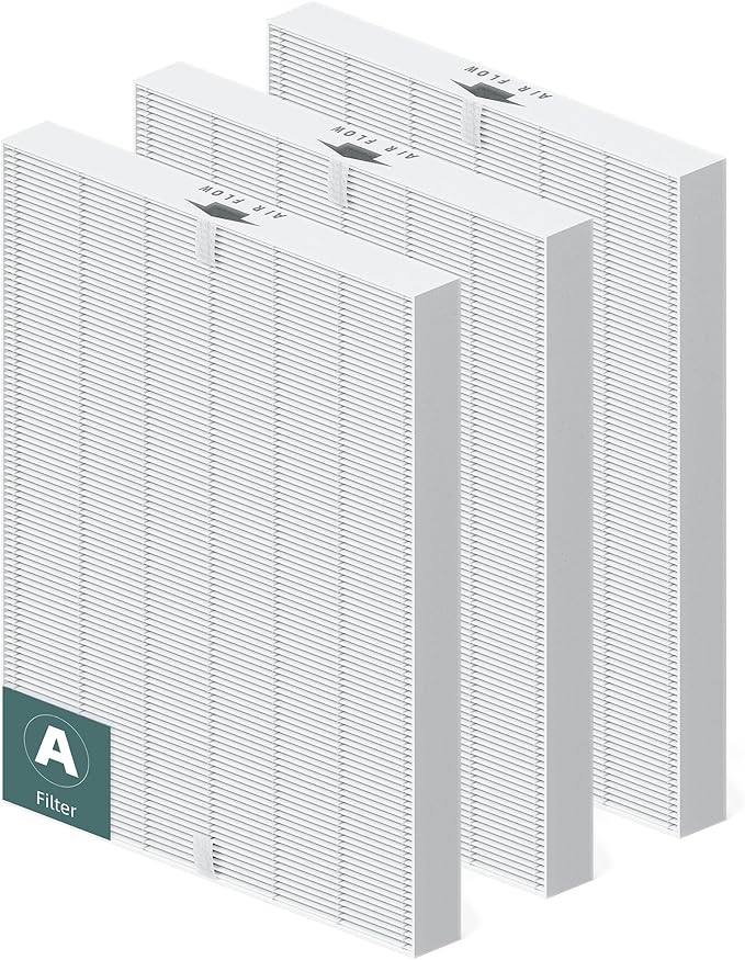 3 Pack 115115 HEPA Replacement Filter A for Winix PlasmaWave Air Purifier C535 5300 5300-2 5500 5500-2 6300 6300-2 P300 AM90 9000 5000 5000B C909 9800, H13 True HEPA Size 21 Filter