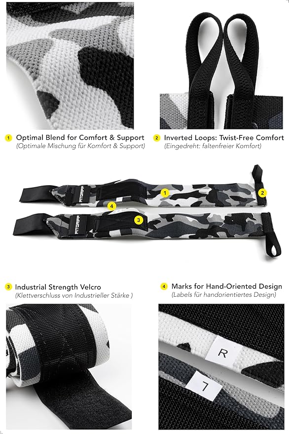 Fitgriff® Lifting Straps & Wrist Wraps (Bundle) Superior Support for Weightlifting & Gym Workouts - for Men and Women-FlexoryFit