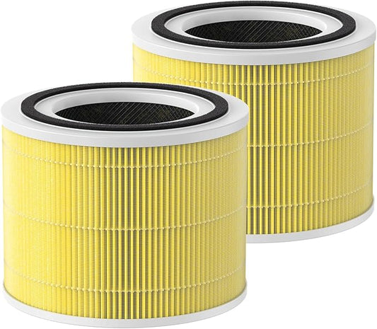 Pet Allergy Replacement Filter Compatible with Puro 240 Air Purifier, 3-in-1 Filtration System Filter Replacement, HP-14 with Activated Carbon Filter, 2-Pack