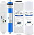 IPW Industries Universal 4-Stage Under Sink Reverse Osmosis Replacement Filter Kit | Replace Every 6-12 Months for Pure, Refreshing Water