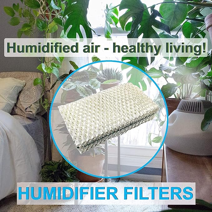 HQRP 2-pack Humidifier Wick Filter Replacement for Sears Kenmore 14909, 14912, 32-14912, 42-14912, Emerson Essick Air AIRCARE HDC-2R & HDC-411, BestAir E2R