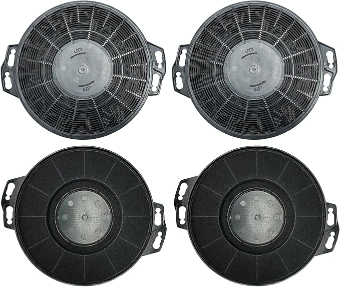 4 Pack CACF006 Charcoal Filters Replacement for CIARRA Range Hood Models CAS75918B, CAB75918B, CAS75918A, CAS75905, CAB75905, Comes in a Set with 4 Pack, Can be Replaced Twice