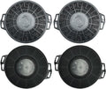 4 Pack CACF006 Charcoal Filters Replacement for CIARRA Range Hood Models CAS75918B, CAB75918B, CAS75918A, CAS75905, CAB75905, Comes in a Set with 4 Pack, Can be Replaced Twice