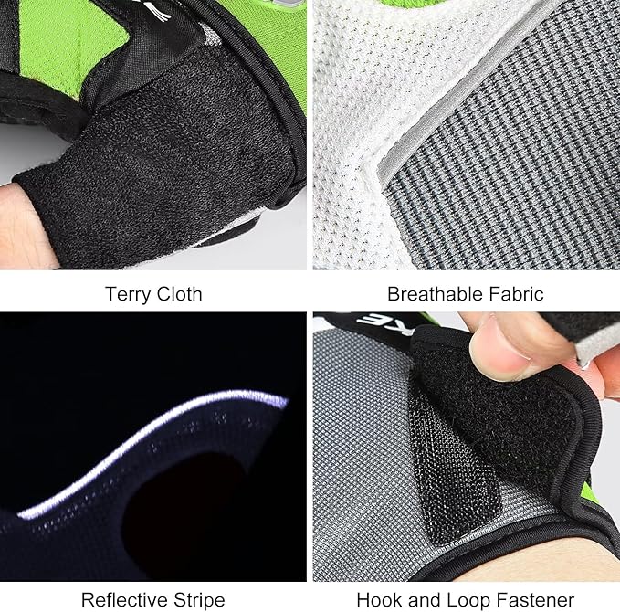 INBIKE 5mm Padded Half Finger Bike Bicycle Cycling Gloves-FlexoryFit