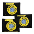 100g Reusable Silica Gel Desiccant Packs, Rechargeable Dehumidifier Moisture Absorbers with Color Indicator for Bins, Gun Safes, Suitcases, 3D Printing Filaments, Electronics, Cars [3 Pack]