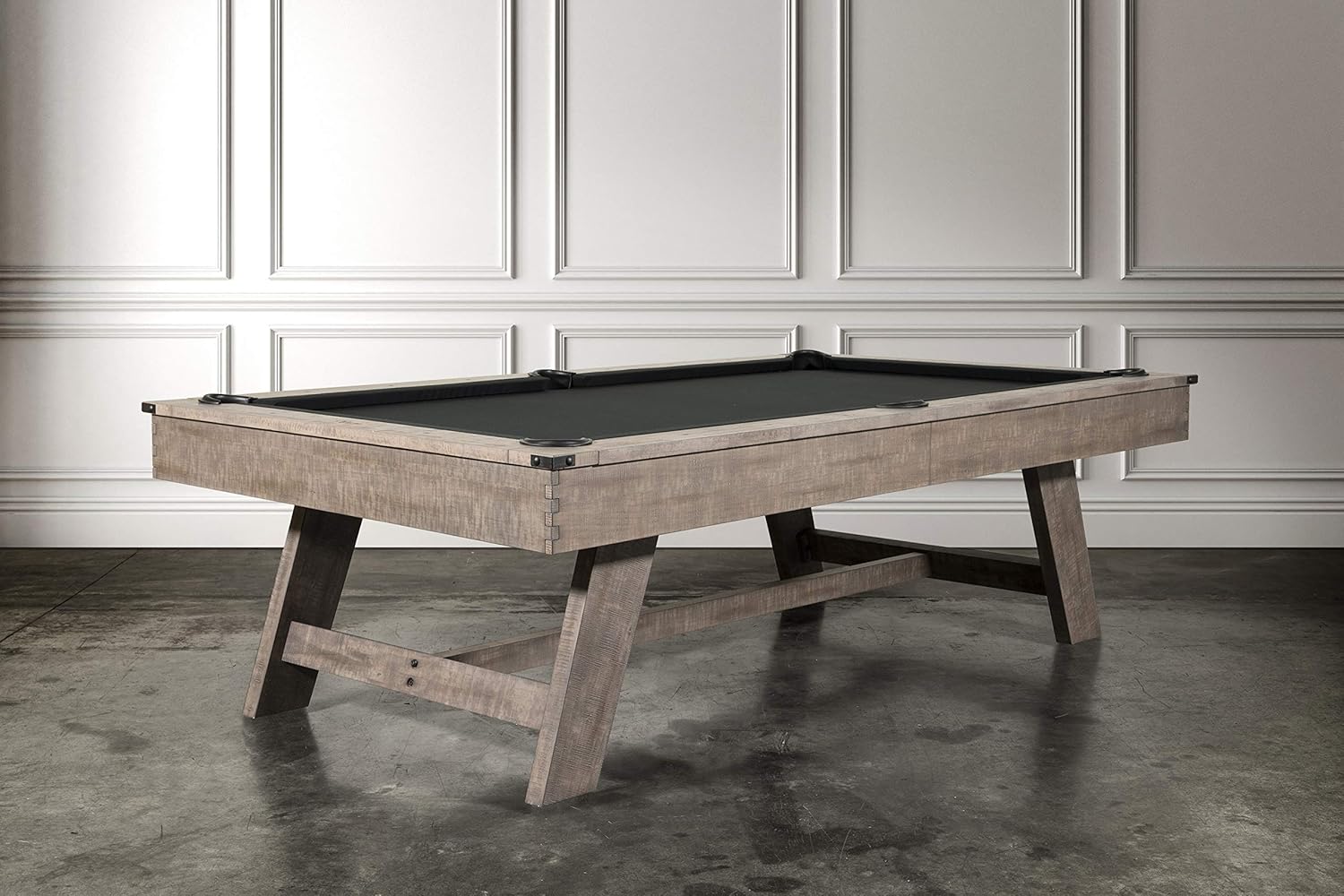 Nixon Billiards - Hunter Slate Billiard Pool Table (Wood Leg) - Antique - 8 ft - White Glove Installation